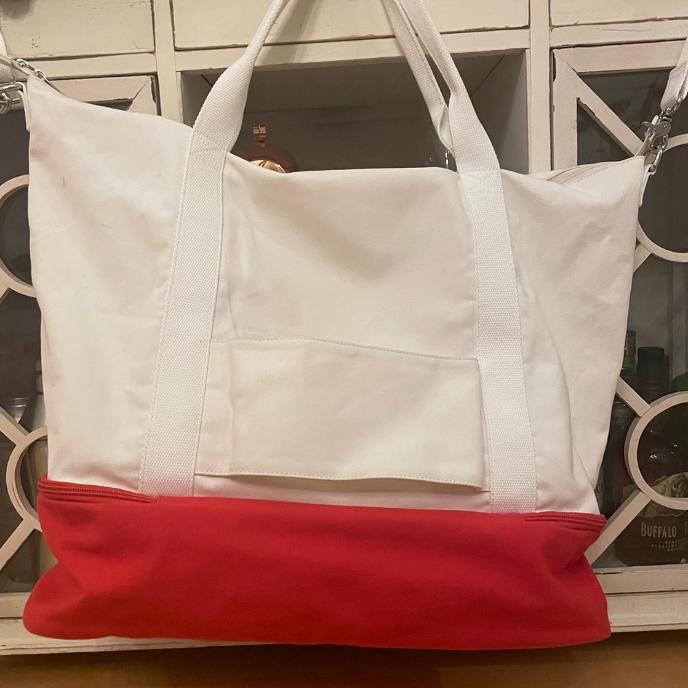 Mark & Graham “Pop Of Color” Canvas Weekender - image 6